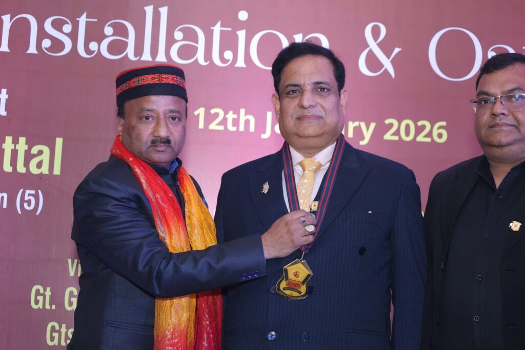 जायंट्स ग्रुप ऑफ़ मथुरा 2026 के अध्यक्ष बने प्रदीप फौजदार